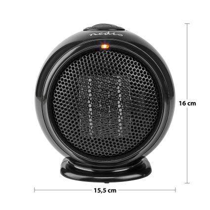 Nedis HTFA15BK - Тепловентилятор керамический 500W/230V черный