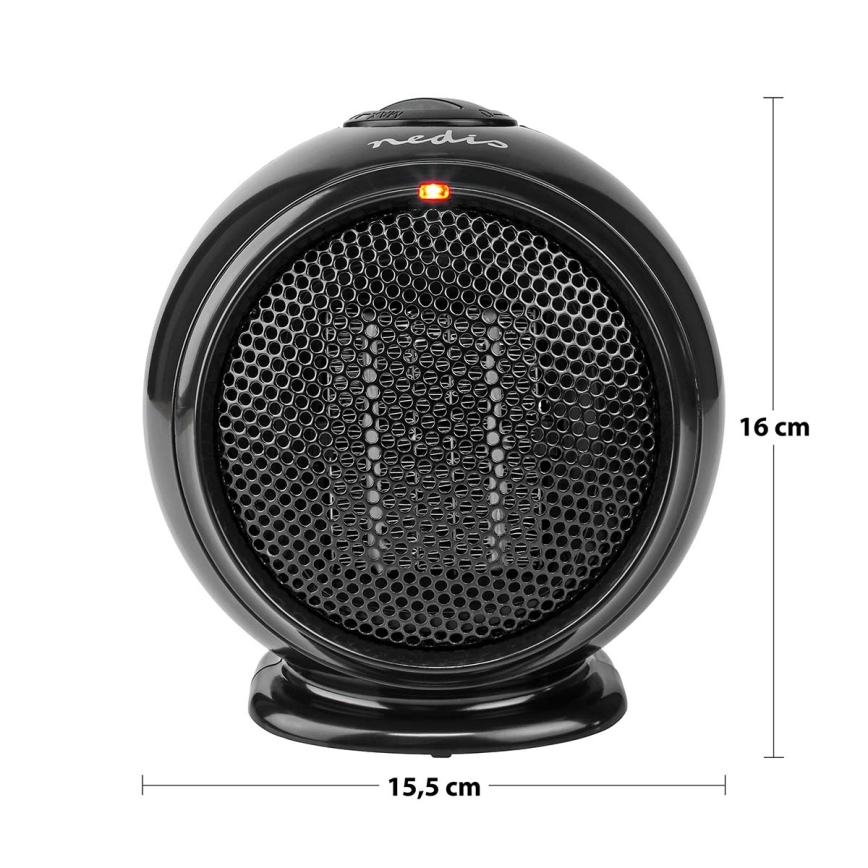 Nedis HTFA15BK - Тепловентилятор керамический 500W/230V черный