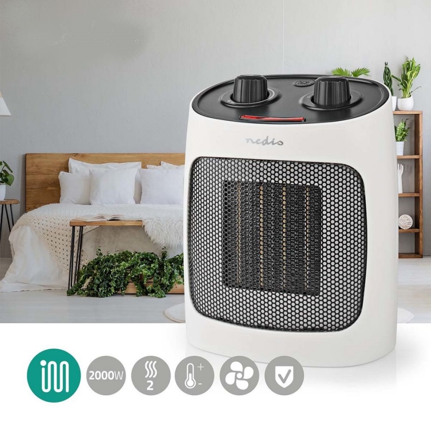 Вентилятор з керамічним обігрівачем 1000/2000W/230V