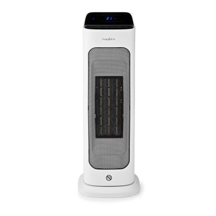 Вентилятор с керамическим нагревательным элементом Smartlife 1400/2000W/230V Wi-Fi Tuya + дистанционное управление