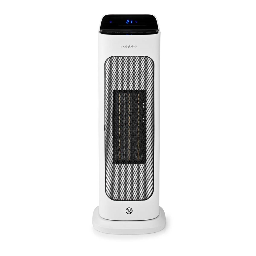 Вентилятор с керамическим нагревательным элементом Smartlife 1400/2000W/230V Wi-Fi Tuya + дистанционное управление
