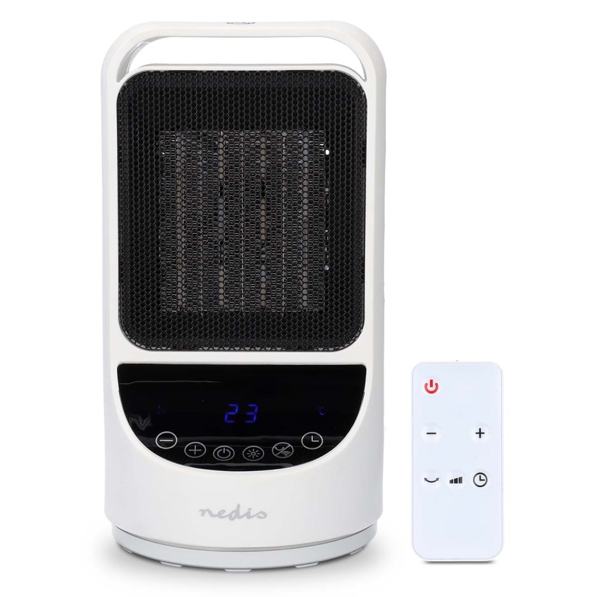 Вентилятор з керамічним нагрівальним елементом Smartlife 1000/1500W/230V Wi-Fi Tuya + пульт дистанційного керування