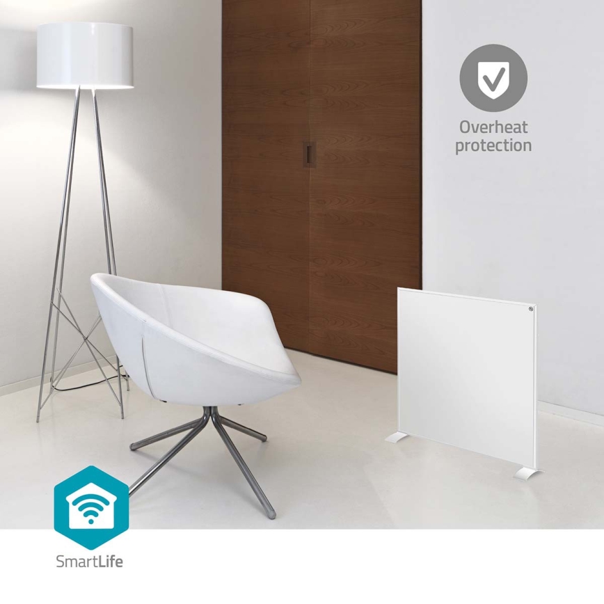 Інфрачервона нагрівальна панель 350W/230V 59,8x62 cm IP44 Wi-Fi Tuya + пульт дистанційного керування