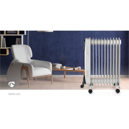 Переносной масляный обогреватель с 11 ребрами 1000/1500/2500W/230V