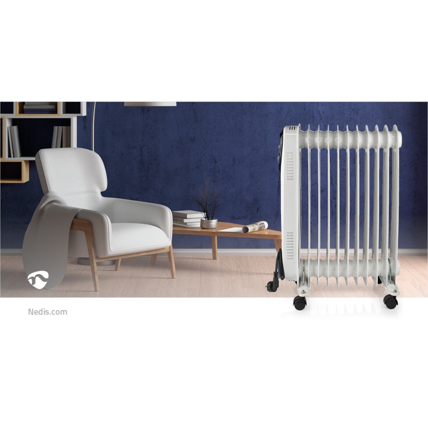 Переносной масляный обогреватель с 11 ребрами 1000/1500/2500W/230V