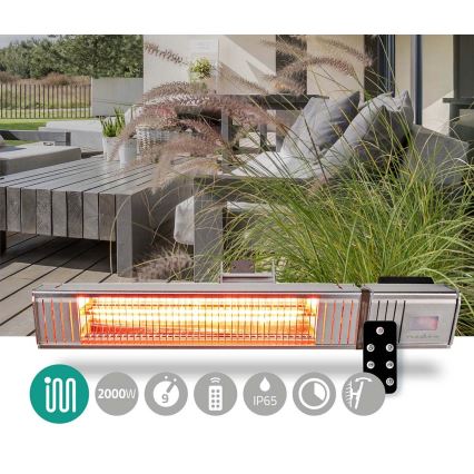 Уличный обогреватель 100W/2000W/230V IP65 + дистанционное управление