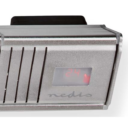 Вуличний електричний обігрівач 2000W/230V IP65 + пульт дистанційного керування