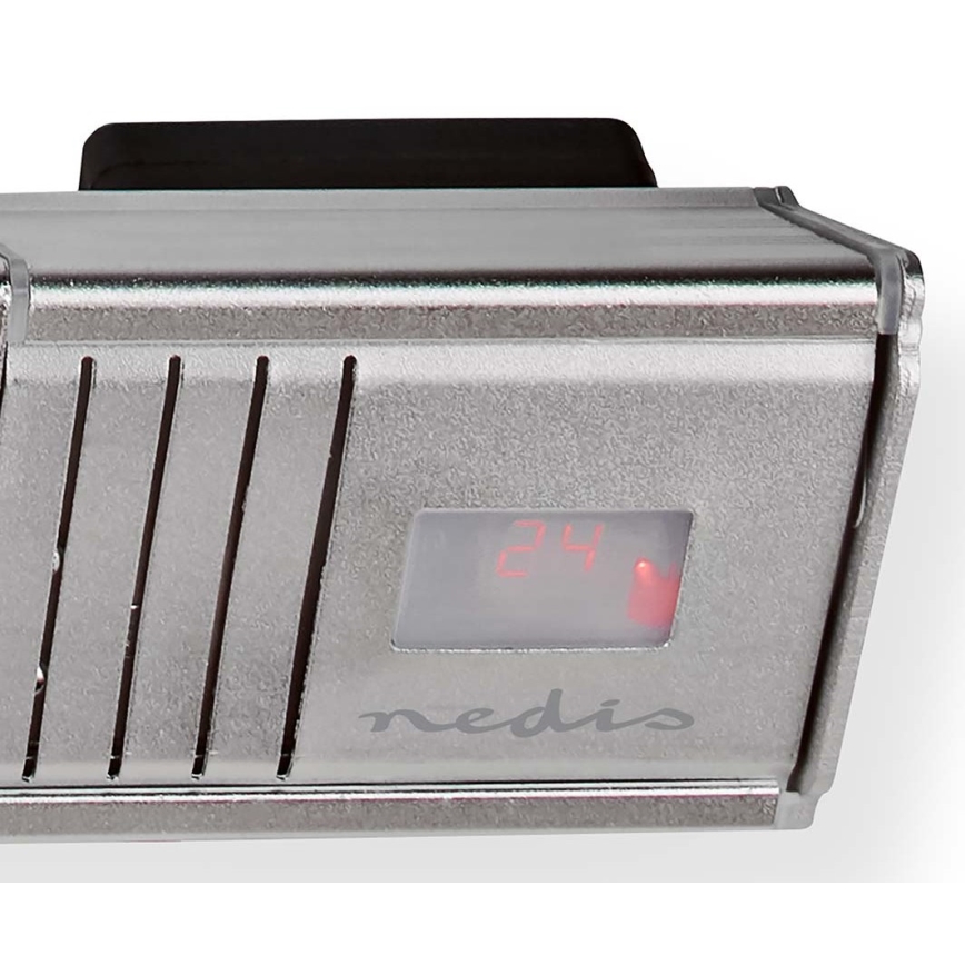 Вуличний електричний обігрівач 2000W/230V IP65 + пульт дистанційного керування