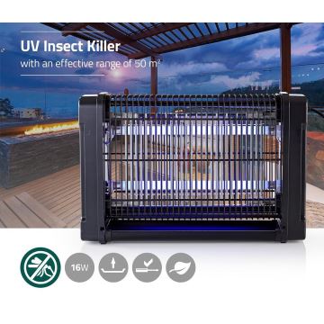 Электрическая ловушка против насекомых UV-A/2x8W/230V 50 м²