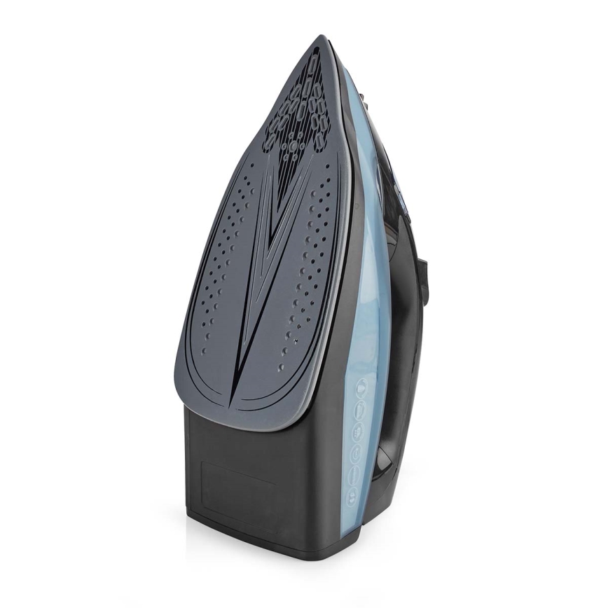 Парова праска 2600W/230V чорний/синій