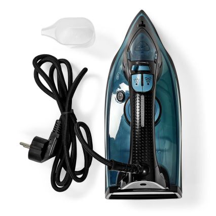 Парова праска 2600W/230V чорний/синій