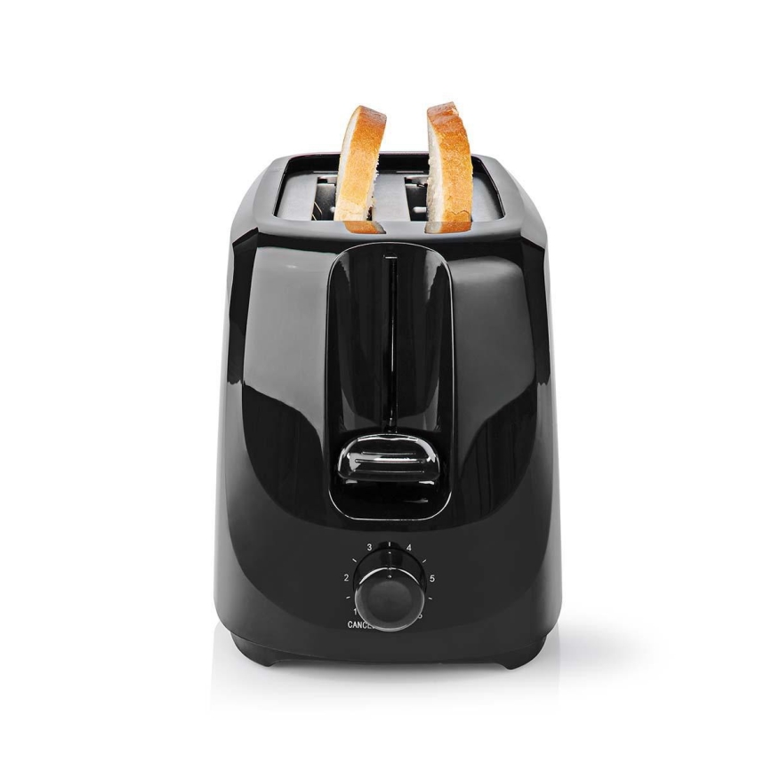 Тостер з двома відділеннями 700W/230V чорний