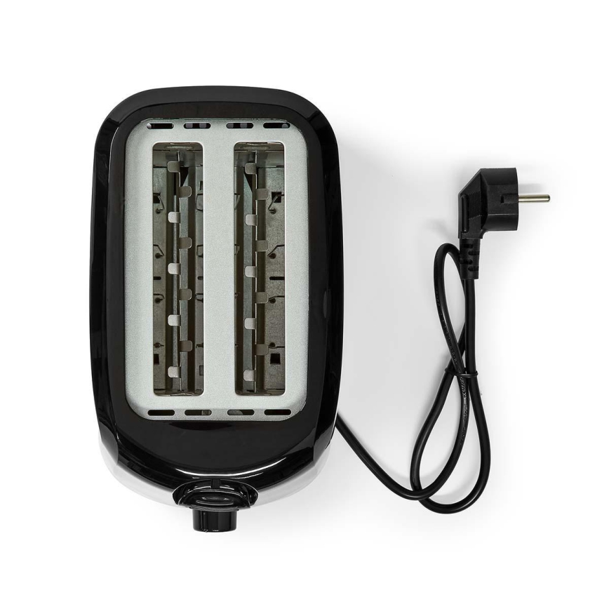 Тостер з двома відділеннями 700W/230V чорний