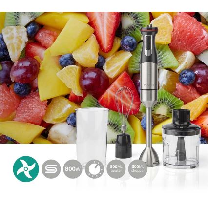 Ручний міксер 4в1 800W/230V нержавіюча сталь