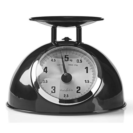 Кухонные ретро-весы с чашей, черные