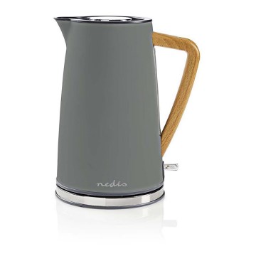 Nedis KAWK510EGY - Чайник 1,7 л 1850-2200W/230V серый