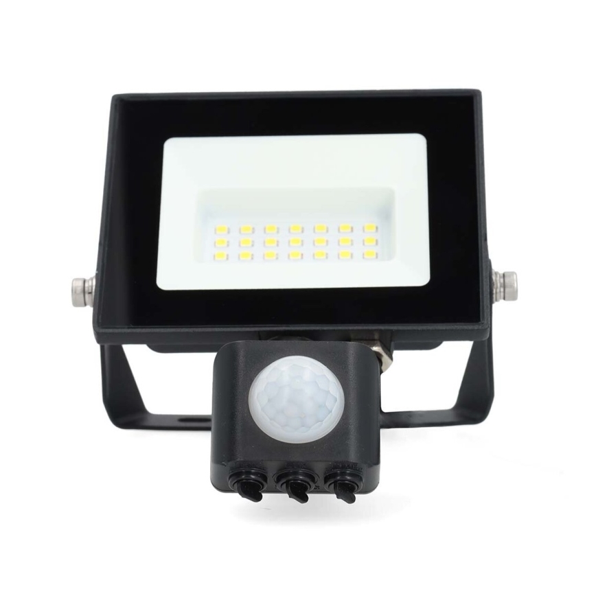 Светодиодный прожектор с датчиком LED/20W/230V 4000K IP44