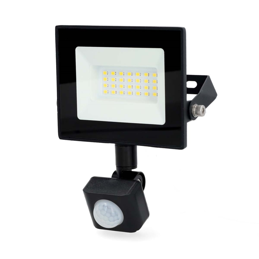 Светодиодный прожектор с датчиком LED/20W/230V 4000K IP44