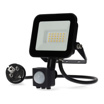 Светодиодный прожектор с датчиком LED/20W/230V 4000K IP44