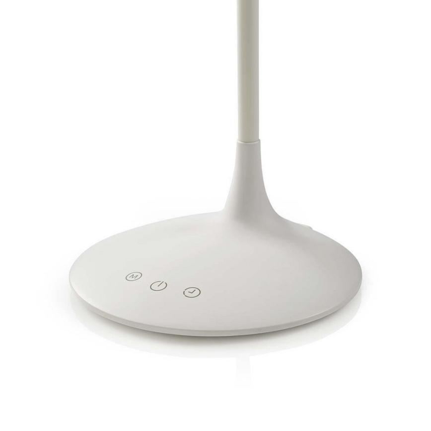 Настольная светодиодная лампа с регулировкой яркости LED/6 Вт/5 В 2200 мАч белая