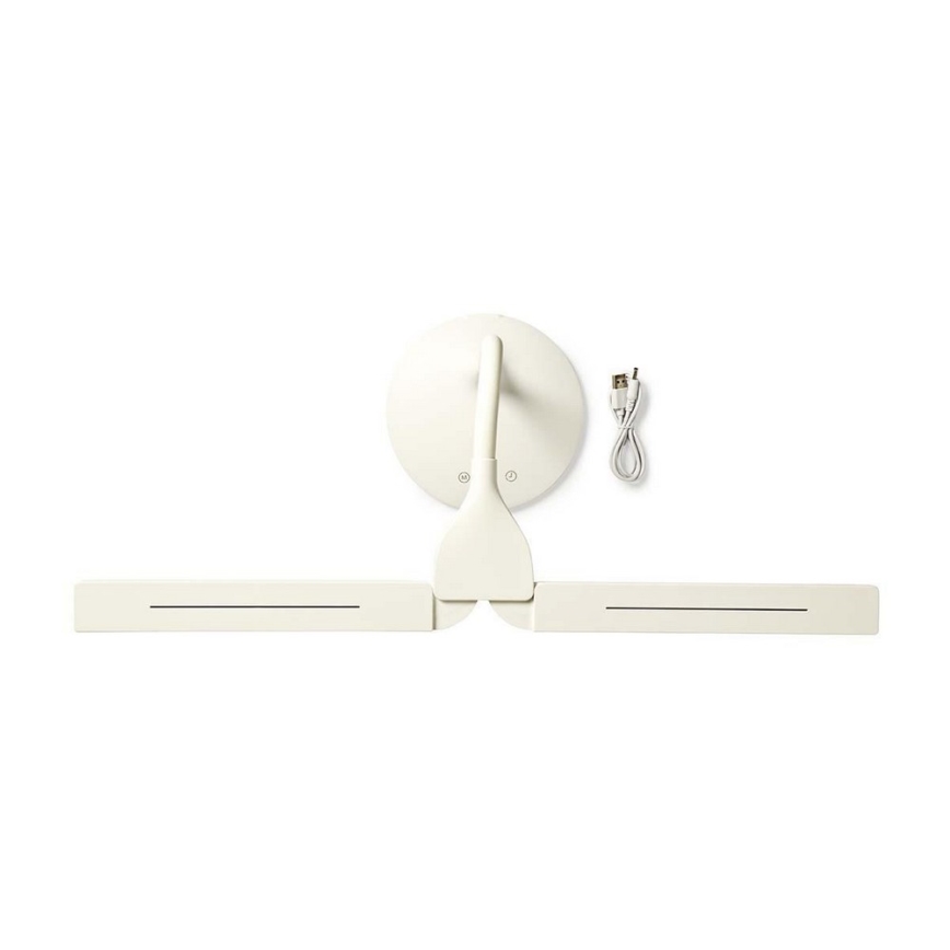 Настольная светодиодная лампа с регулировкой яркости LED/6 Вт/5 В 2200 мАч белая