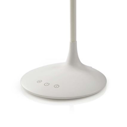 Настільна LED лампа з регулюванням яскравості LED/6W/5V 2200 mAh білий