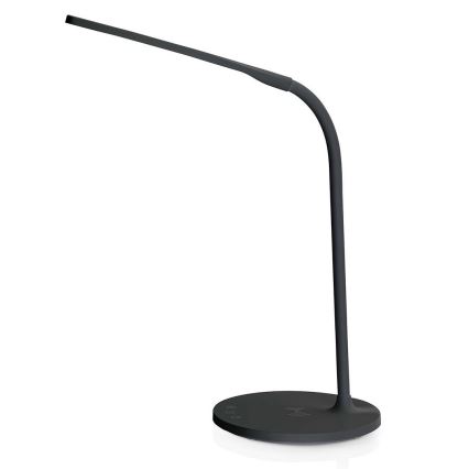 LED з регулюванням яскравості сенсорна flexibilní настільна лампа з 15W bezdrátovým зарядкою Qi LED/5,5W/230V 2700-6500K чорний