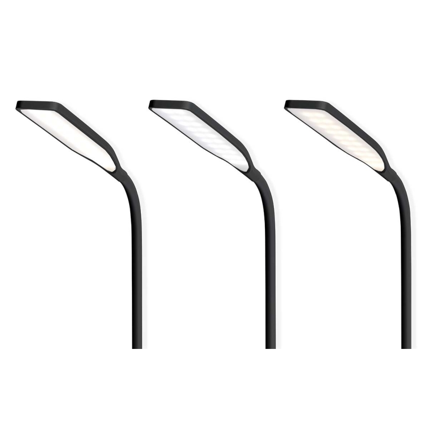 LED з регулюванням яскравості сенсорна flexibilní настільна лампа з 15W bezdrátovým зарядкою Qi LED/5,5W/230V 2700-6500K чорний