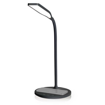 LED з регулюванням яскравості сенсорна flexibilní настільна лампа з 15W bezdrátovým зарядкою Qi LED/5,5W/230V 2700-6500K чорний