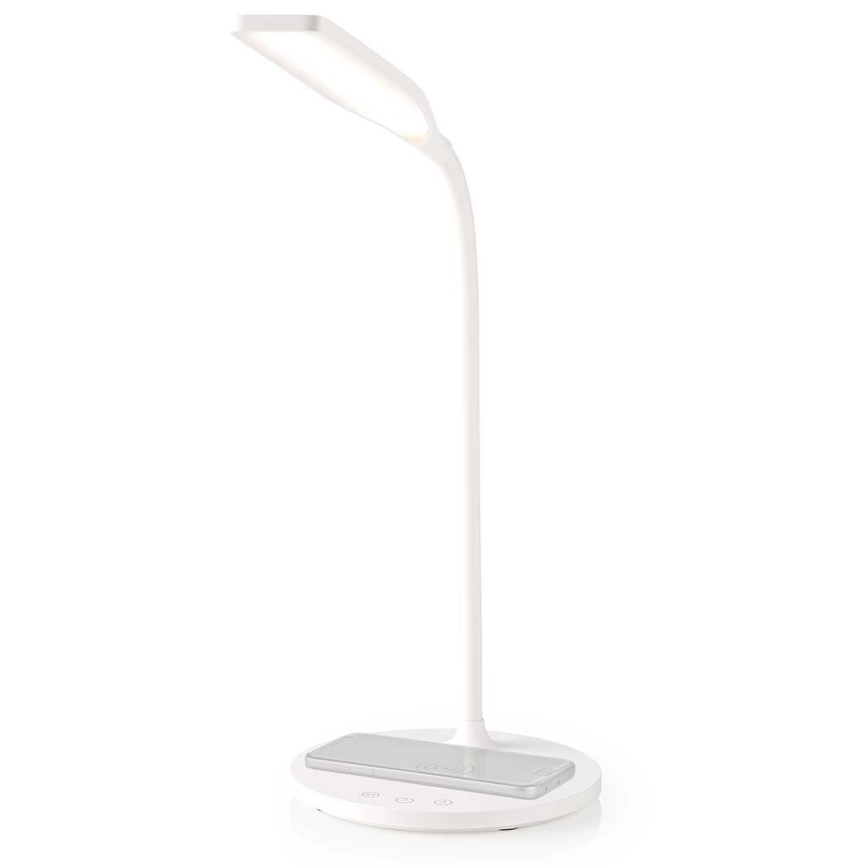 LED з регулюванням яскравості сенсорна flexibilní настільна лампа з 15W bezdrátovým зарядкою Qi LED/5,5W/230V 2700-6500K білий