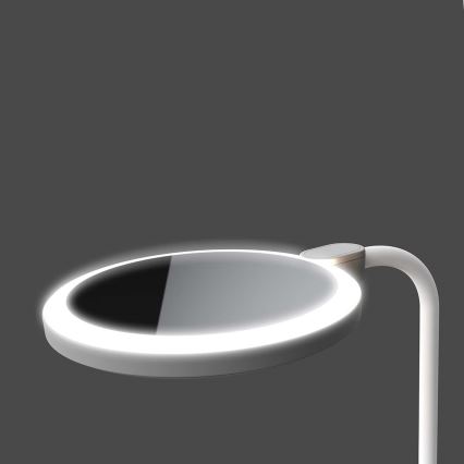 Диммируемая аккумуляторная сенсорная LED-лампа со встроенным зеркалом LED/6W/1200 mAh/3000/4000/5700K/CRI 90 белая