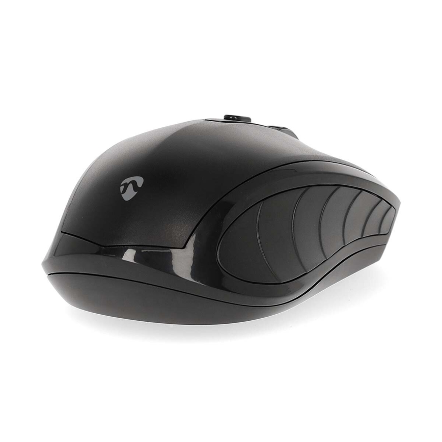 Бездротова миша 800/1200/1600 DPI 2xAAA чорний