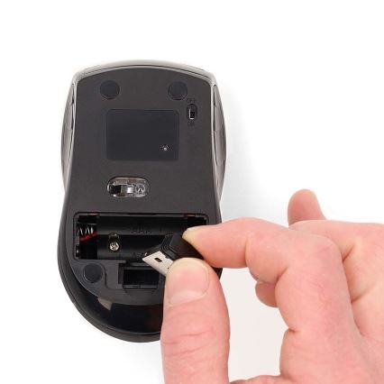 Бездротова миша 800/1200/1600 DPI 2xAAA чорний