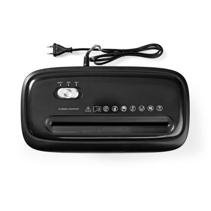 Шредер A4 объем 12 л 230V черный