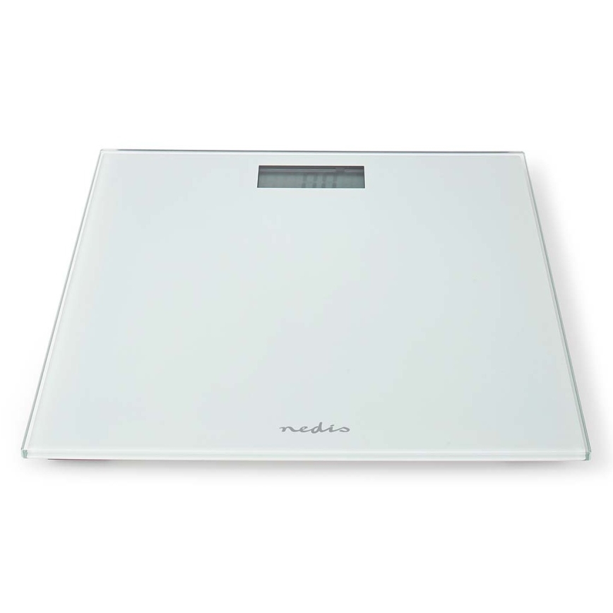 Цифровые напольные весы 1xCR2032 белые