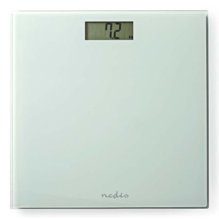 Цифровые напольные весы 1xCR2032 белые