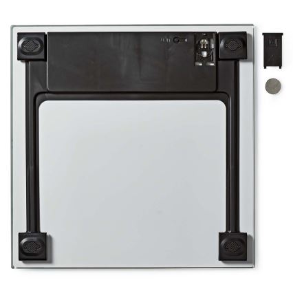 Цифровые напольные весы 1xCR2032 белые