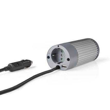 Инвертор (преобразователь напряжения) мод. синус 100W/12/230V + USB