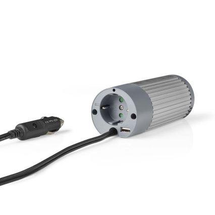 Інвертор (перетворювач напруги) мод. синус 100W/24/230V + USB