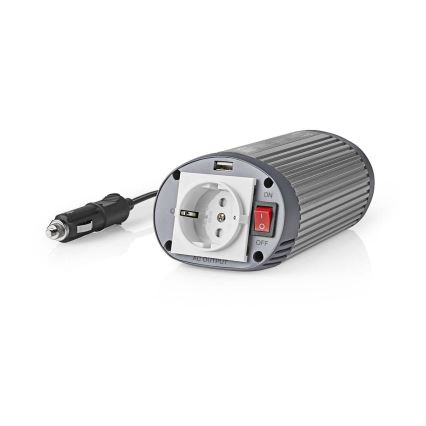 Инвертор (преобразователь напряжения) мод. синус 150W/24/230V + USB