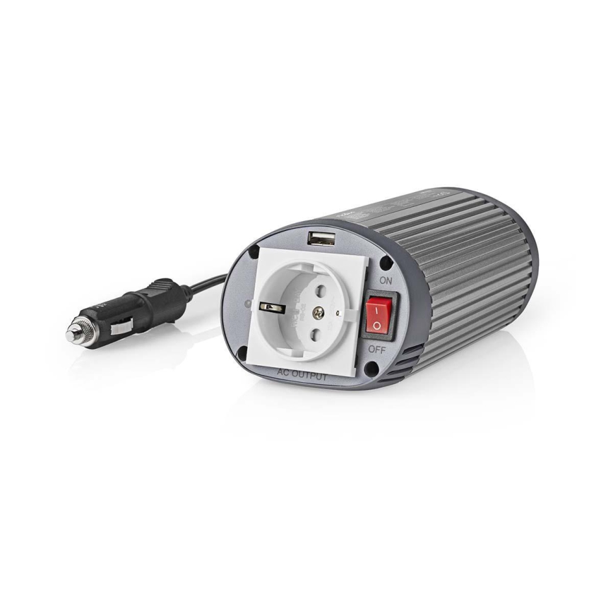 Инвертор (преобразователь напряжения) мод. синус 150W/24/230V + USB