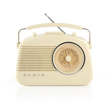 Nedis RDFM5000BG - FM-радио 4,5W/230V бежевое