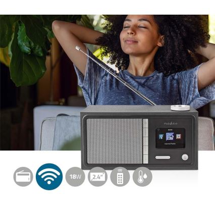 Багатофункційне інтернет-радіо 18W/230V FM Wi-Fi Bluetooth+ДК