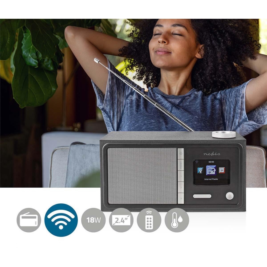Багатофункційне інтернет-радіо 18W/230V FM Wi-Fi Bluetooth+ДК