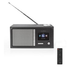 Nedis RDIN3000BK - Мультифункциональное интернет-радио 18W/230V FM Wi-Fi Bluetooth+ ДУ