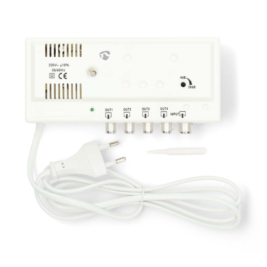 4‑смуговий антенний підсилювач 230В