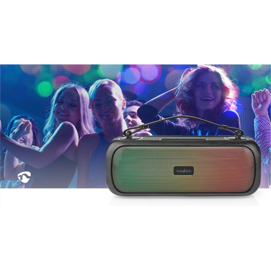 Акумуляторна колонка зі світлодіодним RGB-підсвічуванням 45W/3000 mAh IPX5