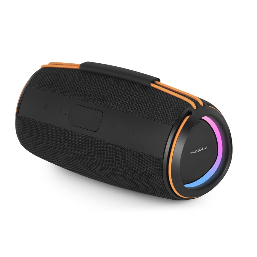 Світлодіодна акумуляторна колонка 60W/2000 mAh IPX4 чорна