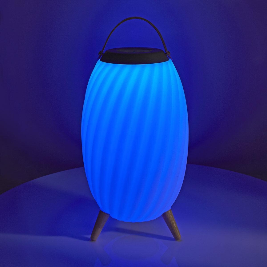 LED RGB Акумуляторна настільна лампа з динаміком 60W/2200 mAh IPX5