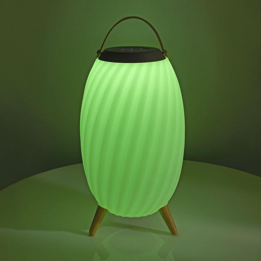 LED RGB Акумуляторна настільна лампа з динаміком 60W/2200 mAh IPX5